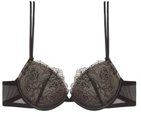 YAMAMAY - Reggiseno Push-up con Ferretto Donna Nero