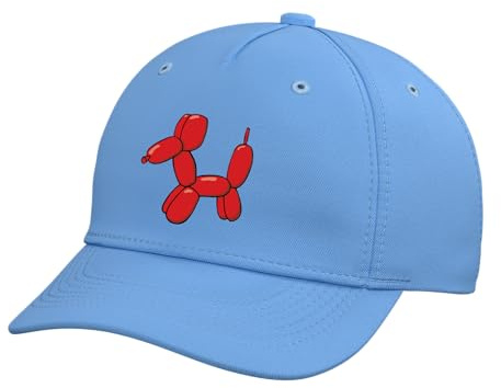 Balloon Animals I Balloon Dog I Balloon Figures Balloon Adjustable Printed Baseball Hat, Light Blue