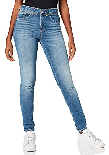 VERO MODA Damen Lux Jeans, Medium Blue Denim, M/30 L