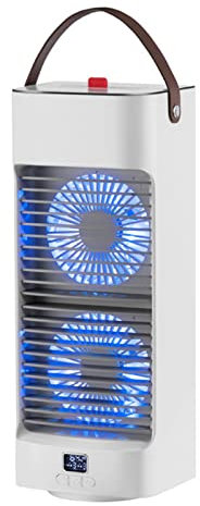 VVLXRIC Ventilatore Raffrescatore Oscillazione Automatica 4 in 1 Rinfrescatore D Aria Ad Acqua Durevole di Alta qualità Mini Aria Condizionata per Uso Casa E Ufficio