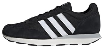 adidas Herren Run 60s 3.0 Leather Shoes Schuhe, Core Black/Cloud White/Core White, 42 EU