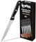 IPEA Cuchillos de Mesa para Carne - Juego de 6 - Cuchillo Carne Afilado con Hoja Lisa de Acero Inoxidable para Cortar Carne y Alimentos para Almuerzo y Cena - Cuchillos para Hogar y Cocina