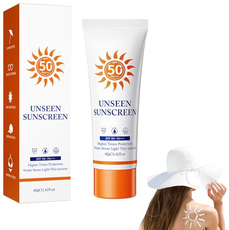 Horuili Protezione solare SPF 50, crema solare viso, SPF 50 Protezione solare Leggera, non adesiva, impermeabile e resistente al sudore, protezione quotidiana dal sole
