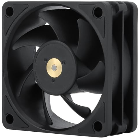Thermalright TL-B6B 60mm CPU Cooler Fan, Silent Computer Case Cooling,6025 CPU Fan,DC 12V Cooling(Black)