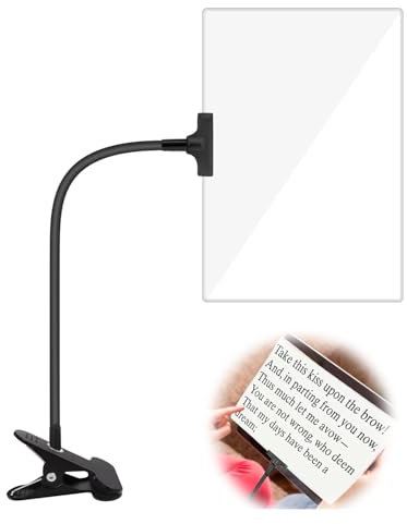 5 fache Leselupe für Senioren – 150 mm x 90 mm, tragbare Handy Lupe mit Clip-Halterung und verstellbarem Winkel für Bücher, Smartphones und mehr