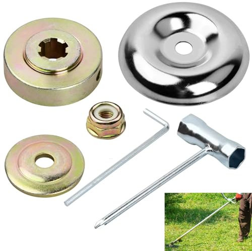 Fijación de Tuercas de Cuchilla Kit Piezas de Repuesto, Kit Fijación para Cortacéspedes, Accesorios para Desbrozadoras de Metal, Accesorios Desbrozadora de Repuesto, para Cortacésped, Desbrozadora
