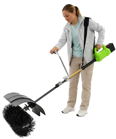 Spazzatrice manuale 800 W 2 in 1 soffiatore elettrico 7500 rpm multifunzione 14 m/s per prati, cortili, giardini, strade, parchi giochi, sentieri
