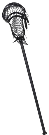 Sxhlseller Men's 30 Inch Aviation Aluminum Lacrosse Stick | Non Slip Handle Mesh Pocket Education Stick for Competition (Black)