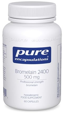Pure Encapsulations Bromelain 2400 - Hypoallergenic Professional-Strength Bromelain for Digestive Support - 500mg GDU per Capsule, 60 Vegetarian Capsules
