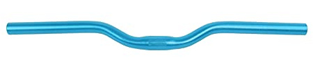 Bicycle Handlebar, Lightweight Aluminum Riser Bar Mountain Bike Handlebar 25.4mm Clamp 520mm Width Blue for Road Cyclists Fixed Gear Riders Urban Commuters Trail Adventures