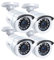 ZOSI 4pcs 1080P Cámara de Vigilancia Exterior para Kit de Cámaras de Seguridad, 20m Visión Nocturna, Modo TVI