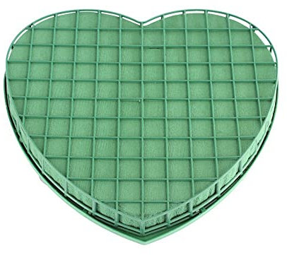 Gobesty Gabbiette Con Spugna Per Fiori, Schiuma Blocco Floreale, Schiuma Floreale Grande Gabbia Cuore Blocchi, Spugna a Forma Di Cuore Per Composizioni Floreali Per Matrimonio e Compleanno