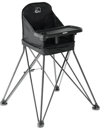 Deryan Pop 'N Sit Hochstuhl – Ausklappbarer Hochstuhl inklusive Reitsitz – Leicht und stabil – mit Tablett – Waschbar