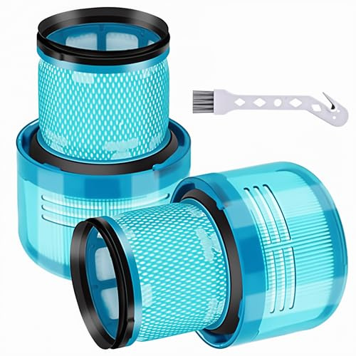 Ersatzfilter V15 für Dyson V15 Detect, V15 Detect Absolute, V15 U-Boot, V11 Torque Drive, V11 Animal, SV14 schnurloser Stick-Staubsauger, Teil 970013-02, Grün, 2 Stück