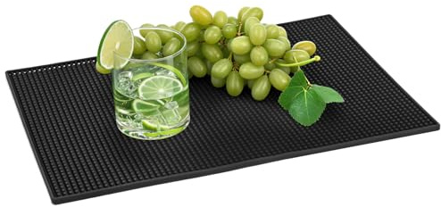 QWORK® 1 Pezzi tappetino bar 45x30cm, tappetino per troppopieno antiscivolo, resistente e facile da pulire per caffè, bar, club, cucina e ristoranti