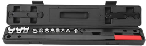 ECUTEE Juego de herramientas tensores de correa trapezoidal y rodillos tensores, juego de llaves acanaladas, herramientas para accesorios de coche