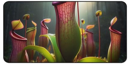 Vibrant Pitcher Plant Desk Mat – Tropical Swamps & Forests of Southeast Asia