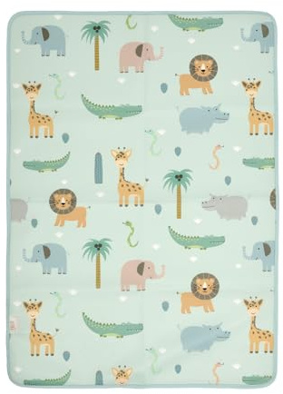 PERLETTI Empapadores Bebe Cambiador Cuna 50x70 cm Reutilizables - Empapador Impermeable Cambio Pañales Protector de Cambiador Niños Recien Nacidos (Verde, 50x70 cm)