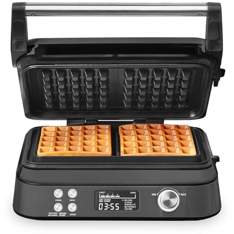 Gofrera belga con 7 niveles de tostado, 1600 W