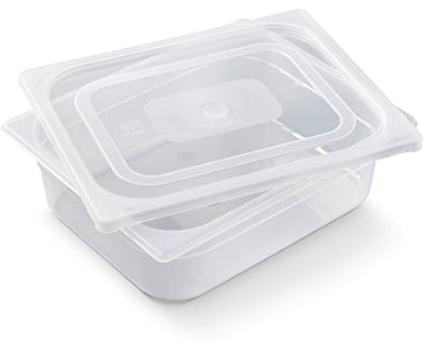 Brotzutaten Gärbox Teigwanne mit Deckel I die ideale Aufbewahrung zum Teig gehen lassen auch im Kühlschrank I perfekt für die Aufbewahrung von Fleisch, Gemüse und Salate (5 Liter, 10cm Höhe)