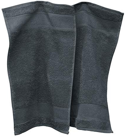 Erwin Müller Gästetuch Karlsruhe 2er- Pack 100% Baumwolle Schiefer Größe 30x50 cm - extrem saugstark, leicht, flauschig weich, hautschmeichelnd (weitere Farben)