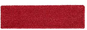 Rubbermaid Commercial Products Microfiber Adaptable Flat Mop Pad, Red, Removes Viruses & Bacteria, Washable, for Heavy-Duty Cleaning/Hardwood/Tile/Laminated Floors in Kitchen/Lobby/Office