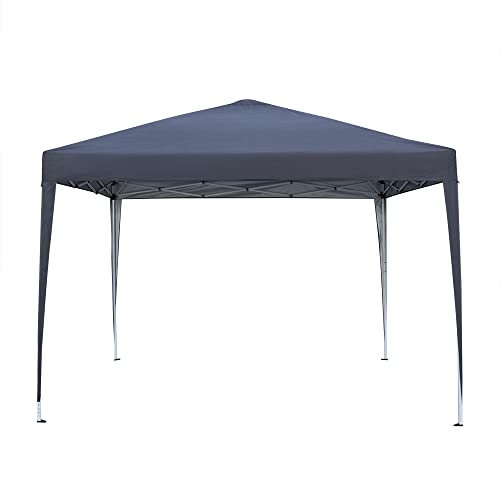 Panana, Waterproof 3x3m,2.5x2.5m ,2x2m Pop Up Gazebo Party Tent BBQ Canopy Awning with Side Walls3x3m Pop Up Gazebo Party Tent BBQ Canopy Awning with Side Walls, Grey (GSGBZBGY01252501-HBDP)