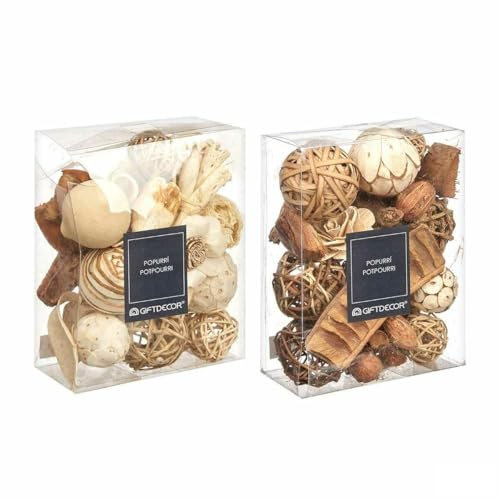 Gift Decor Popurrí Decorativo Blanco Marrón 16 x 21 x 7 cm (12 Unidades)