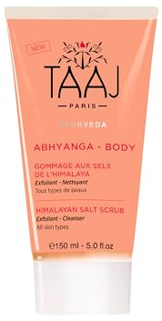TAAJ | Gommage aux Sels de l'Himalaya | Détoxifiant et Purifiant | Peau Douce et Protégée | Exfolie en Douceur | Élimine les Cellules Mortes | Fabriqué en France | Végan | CrueltyFree | 150ml