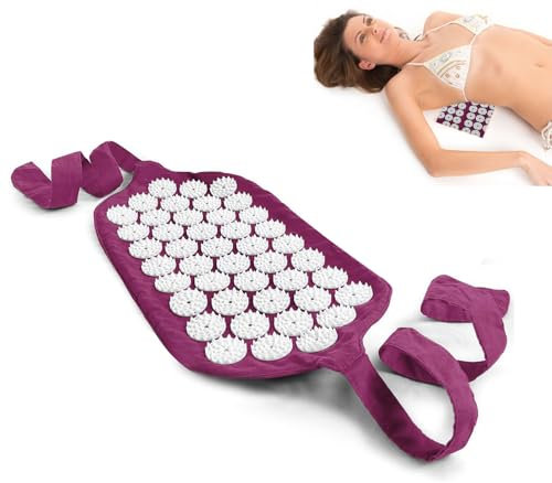 Cintura per Digitopressione, Tappetino per Agopressione, Tappetino per Agopuntura, Tappetino per Digitopressione con Cinturino, Utilizzato, Massaggio Yoga per Rilassare il Corpo e la Mente