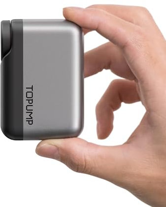 Mini-Fahrradpumpe, tragbare elektrische Fahrradpumpe, ultrakleine 120 PSI Akku Fahrradluftpumpe, mit Presta- und Schrader-Ventil für Rennrad (Ohne Anzeige)