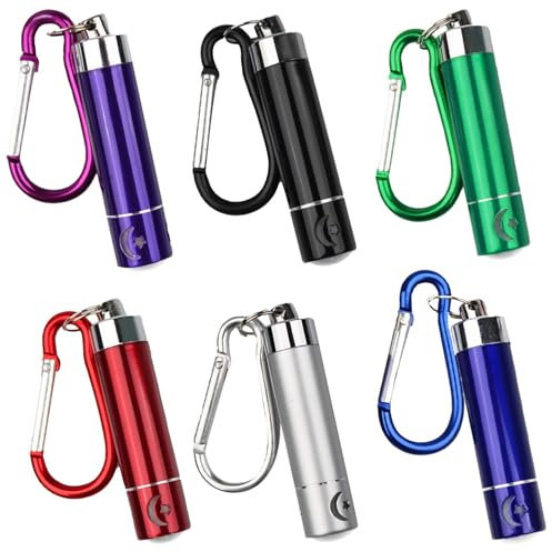 6 PCS Lampe Torche Enfant,Lampe de Poche Enfant,Lampe de Poche Led,Petite Lampe de Poche,Lampe Torche Pile,Lampe Torche Enfant Nuit,Lampes de Poche,pour Urgences,Activités en Plein Air,Camping,Fêtes