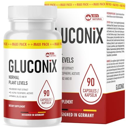Gluconix Capsules - Facile à prendre - Complément alimentaire - Réserve intelligente 90 capsules - 1x