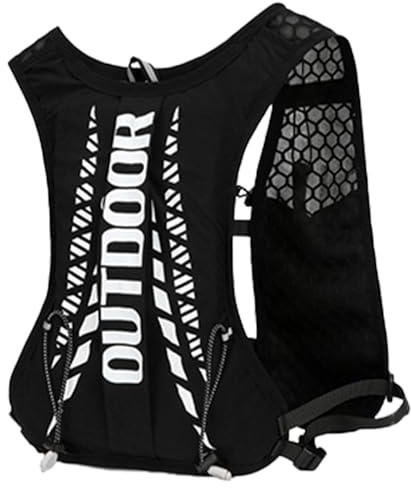 Sac à dos d'eau de randonnée, sacs à dos d'hydratation - 5L Pack d'eau sac à dos léger pour femmes hommes | Humidité respirante évacuer le matériel de sport extérieur avec sifflet pour l'alpinisme, le
