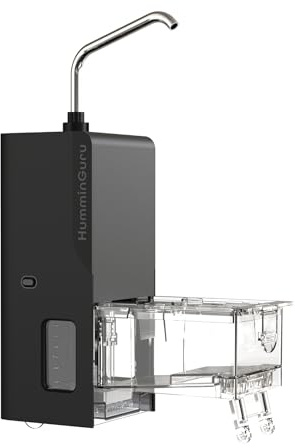 HumminGuru HG01 & NOVA Macchina per la Pulizia dei Dischi in Vinile a Ultrasuoni, Distributore d'acqua con Filtraggio dell'acqua Integrato (Distributore d'acqua + Serbatoio d'acqua da 650 ml)