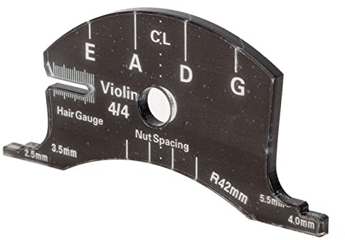RiToEasysports Modello per Tastiera a Ponte per Violino, Strumento di Riferimento per Ponte in Acrilico per Strumenti per la Costruzione del Violino (4/4)
