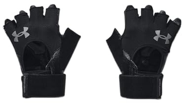 Under Armour Herren M's Weightlifting Gloves, atmungsaktive Gym Handschuhe mit Handfläche aus Leder, verstellbare Trainingshandschuhe