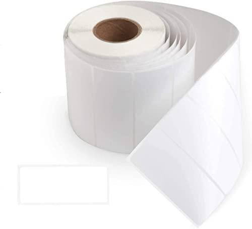 1 Roll 250 Thermische Adressaufkleber 89x36mm，Aufkleber Etiketten für Thermodrucker Selbstklebend Klebeetiketten zum Beschriften für Desktopdrucker, selbstklebend, glänzend- Weiß