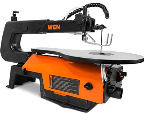 WEN Variable Speed Scroll Saw, 16-Inch with Work Light and Easy Access Blade Changes (3923)