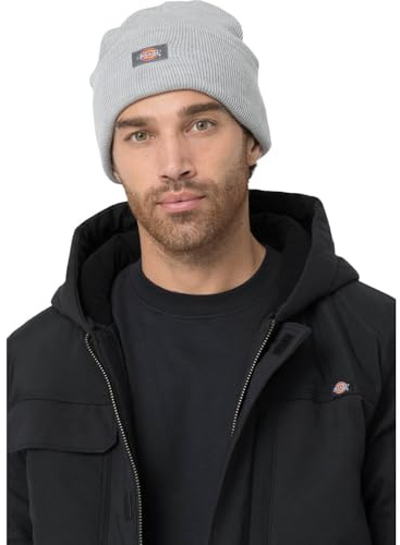 Dickies, Unisex, Umgeschlagene Acryl-Beanie-Mütze, Heather Grey, OS