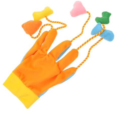 Toddmomy Kitten Toys Funny Cat Gloves Toy Kitten Plaything Cat Supply Plaything Glove Plush Pet