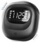 Kleiner Vibrationswecker für das Schlafzimmer, einstellbare Lautstärke, Typ-C-Ladegerät, Doppelalarm, Snooze, 12/24H, DST, Wochentag/Wochenende, Digital Uhr für Reisen, Studenten, Gehörloseg,