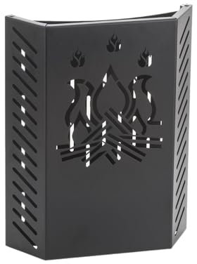 LIMAC Design SUPERKA Barrière de Sécurité Enfant et Animaux, protection anti-brûlures contre Verre Poêle ou Cheminée, Poêle Grille de Protection, Fabriqué en Italie. (mod. 4 cm. 31x10x40 H)