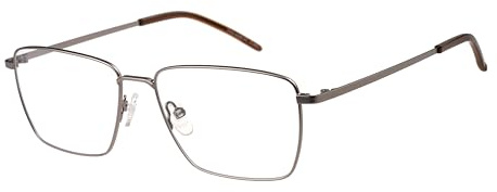 Dakota Brille mit Sehstärke (Modell DKO-AOM 03-005) für Herren, Quadratisch, gefertigt aus Metall , optional mit Sonnenbrillen tönung oder Blaulichtfilter