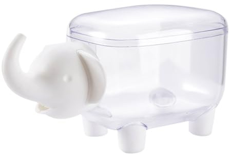 Fpbiagoq Porta Bastoncini Cotone Trasparente Contenitore Antipolvere per Forniture Bellezza Accessori per Bagno Casa E Ufficio Organizzatori Bastoncini Cotone in Plastica Trasparente
