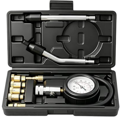 Tester Di Compressione Del Cilindro - Kit Diagnostico Del Motore Con Connessione Rapida Da 300 PSI | Strumento Misuratore Di Compressione Per Auto, Camion, Berlina, Rimorchio, Camper, Uso Motociclisti