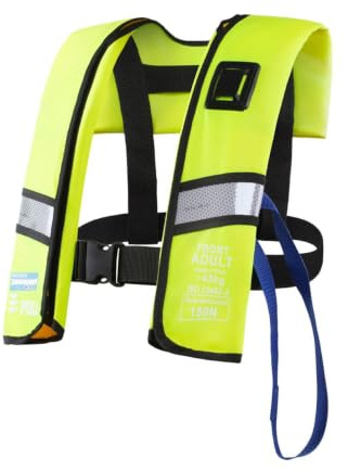 Uppblåsbara Flytvästar För Vuxna Vuxen Säker Flytjacka, Lättvikt, Med | Snorkelväst För Överlevnad, Segling, Kajakpaddling, Bad, Fiske Och Pool, Passar Män Och