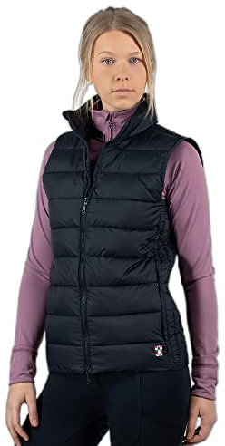 HORZE Avery Reitweste, wasserdichte Und Winddichte Steppweste Für Damen, Dunkelnavy, Blau, L