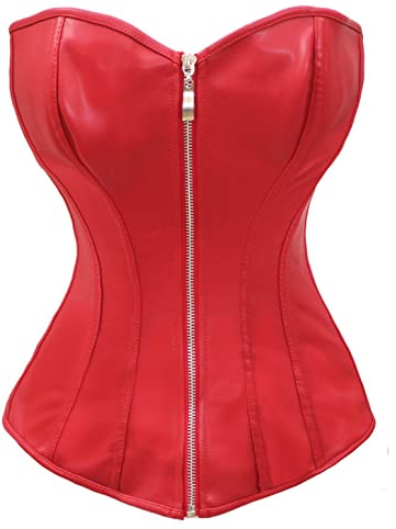 Bslingerie® Womens Faux Leather Corset Top