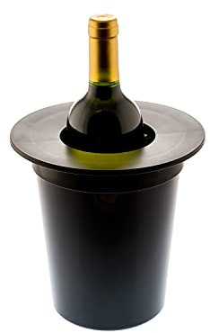 Koala Spain Enfriador Cubitera, Color Negro, Forma de Sombrero de Copa, Botella de Vino o Cava, 6291NN02